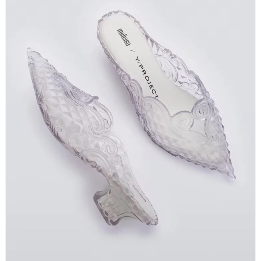 Melissa Court Shoe Y Project Clear Heels Size 7 - Picture 2 of 16